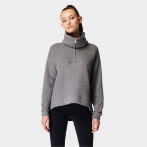 Sweaty Betty Restful Boucle Half Zip Sweatshirt